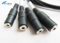 3.5mm Plug Audio Cable Cord Female 4 Audio Splitter Extension Cable Customized Length